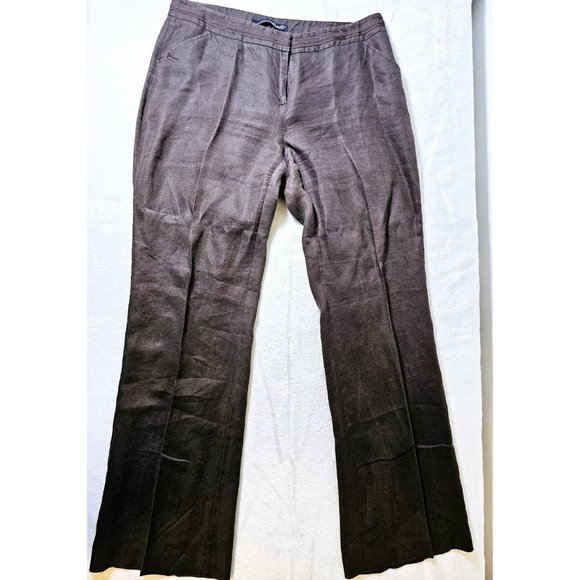 Willi Smith Women's Blazer & Pant Linen Suit - Brown - 8/10 - Picture 11 of 16